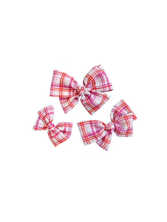 Valentine's Plaid Pinwheel