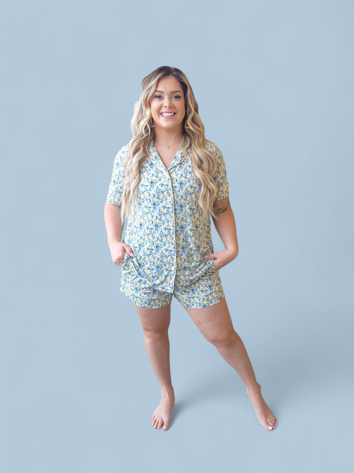 VINTAGE CITRUS TOILE WOMEN’S DREAM SHORT SET
