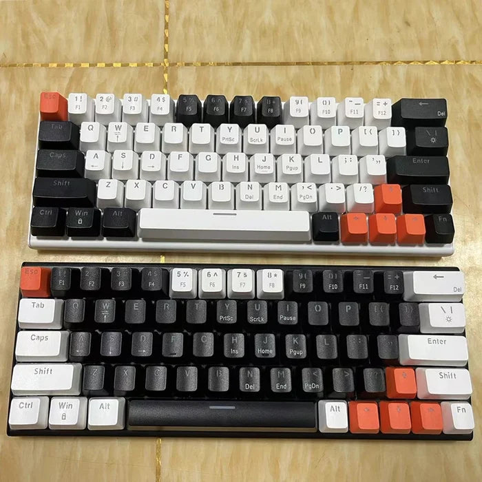 White black orange